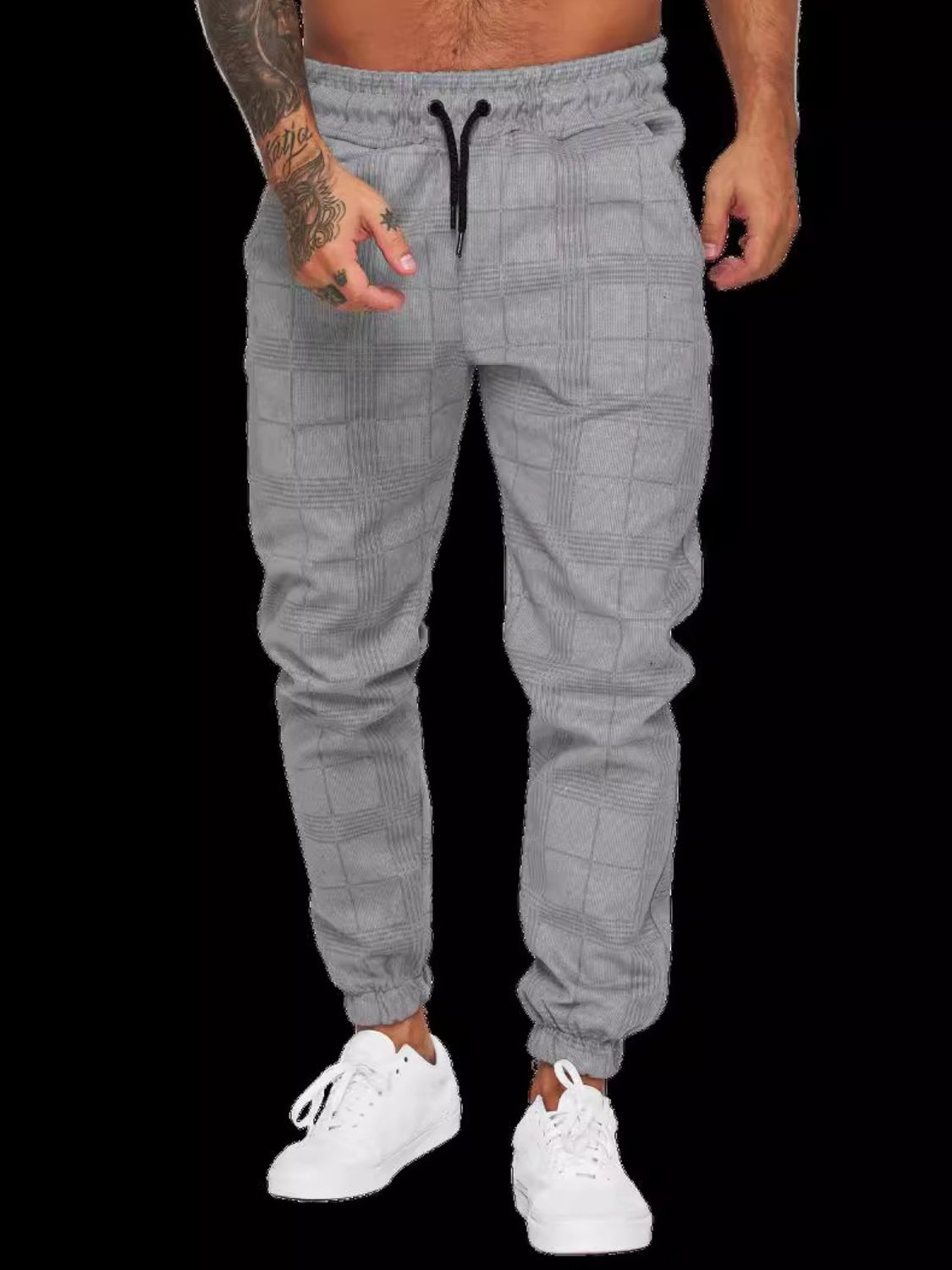 Men's Plaid Drawstring Pants - Damned Threads